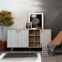 Lipasto Kalune Design Prilika, harmaa/ruskea hinta ja tiedot | Lipastot | hobbyhall.fi