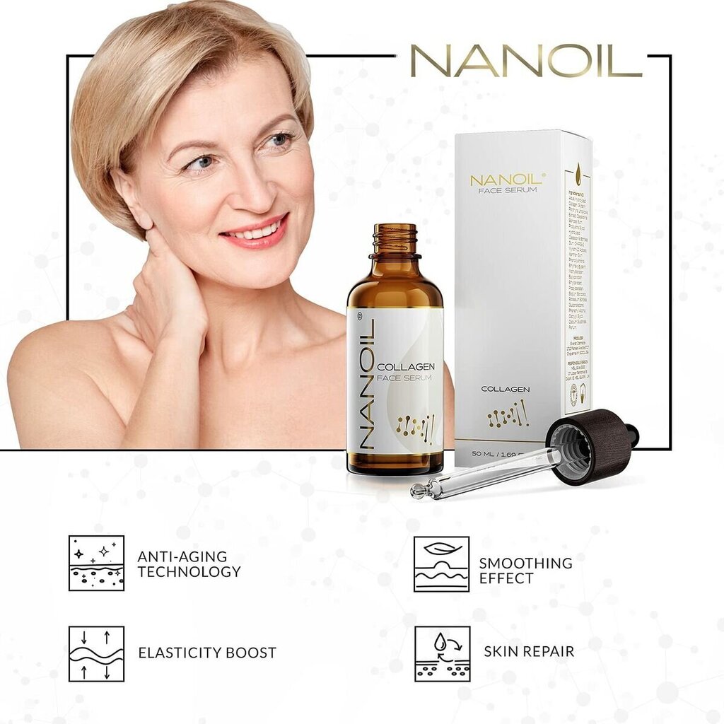 Nanoil Collagen Face Serum kasvoseerumi, 50 ml hinta ja tiedot | Kasvoöljyt ja seerumit | hobbyhall.fi