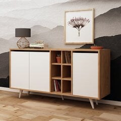 Lipasto Kalune Design Seria, ruskea/valkoinen hinta ja tiedot | Lipastot | hobbyhall.fi