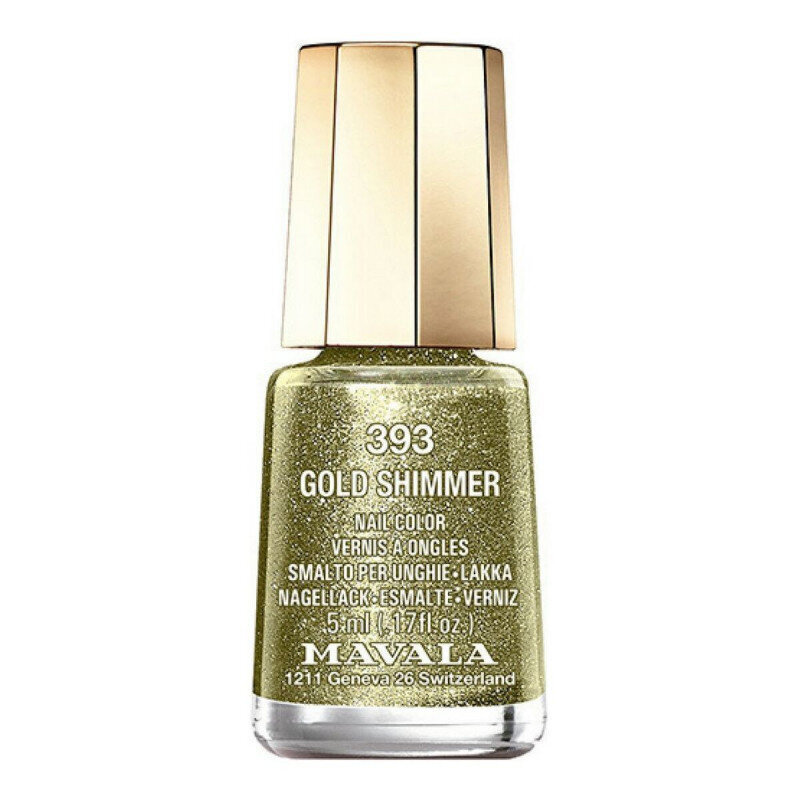 Mavala Nail Polish N.393 Gold Shimmer -kynsilakka, 5 ml hinta ja tiedot | Kynsilakat ja kynsienhoitotuotteet | hobbyhall.fi