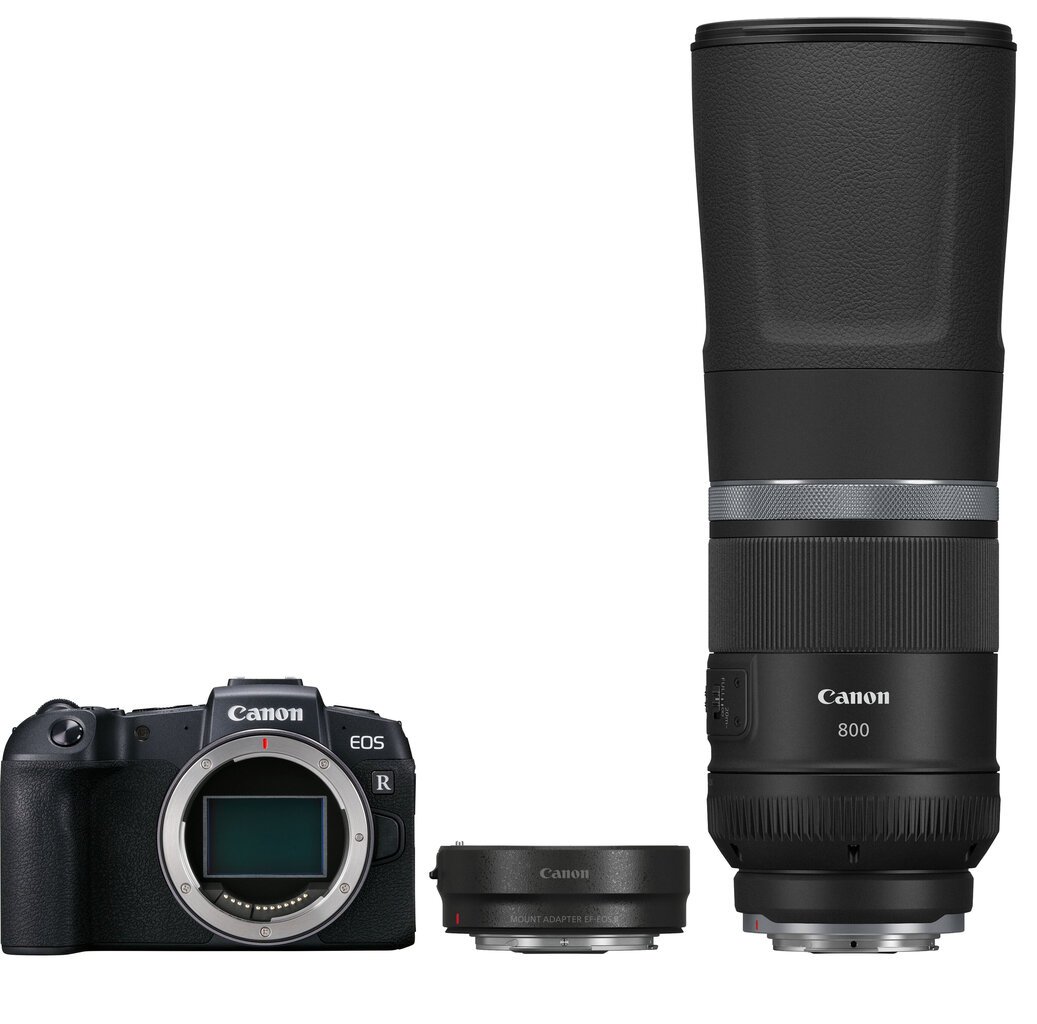 Canon EOS RP + RF 800mm f/11 IS STM + Mount Adapter EF-EOS R hinta ja tiedot | Kamerat | hobbyhall.fi