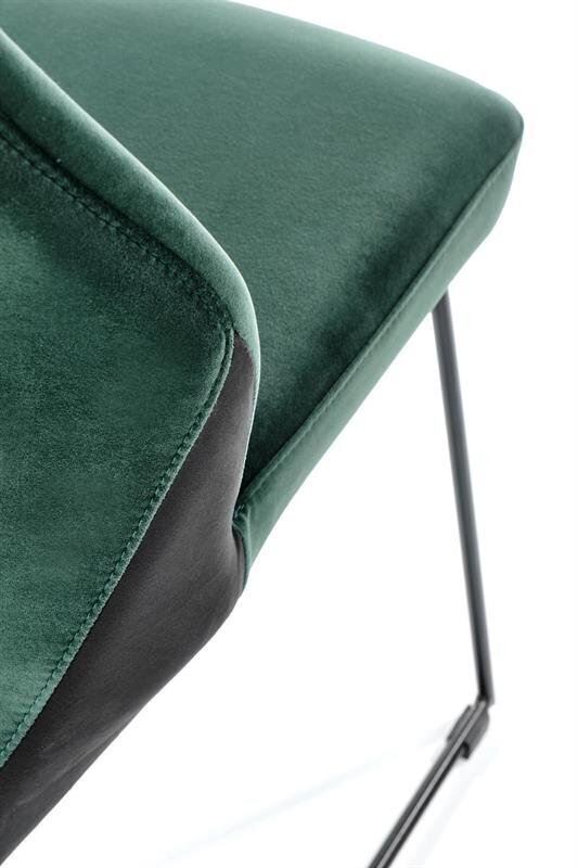 Halmar K485 -tuolit, vihreä, 2 kpl hinta ja tiedot | Ruokapöydän tuolit | hobbyhall.fi