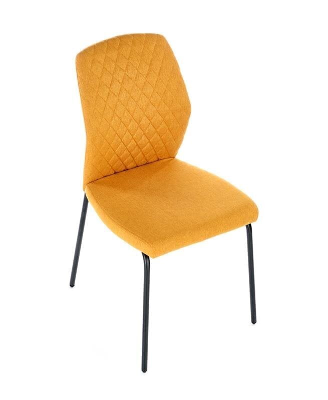 Halmar K461 -tuolit, keltainen, 4 kpl hinta ja tiedot | Ruokapöydän tuolit | hobbyhall.fi