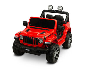 Toyz Jeep Rubicon yksipaikkainen lasten sähköauto, punainen hinta ja tiedot | Lasten sähköautot | hobbyhall.fi