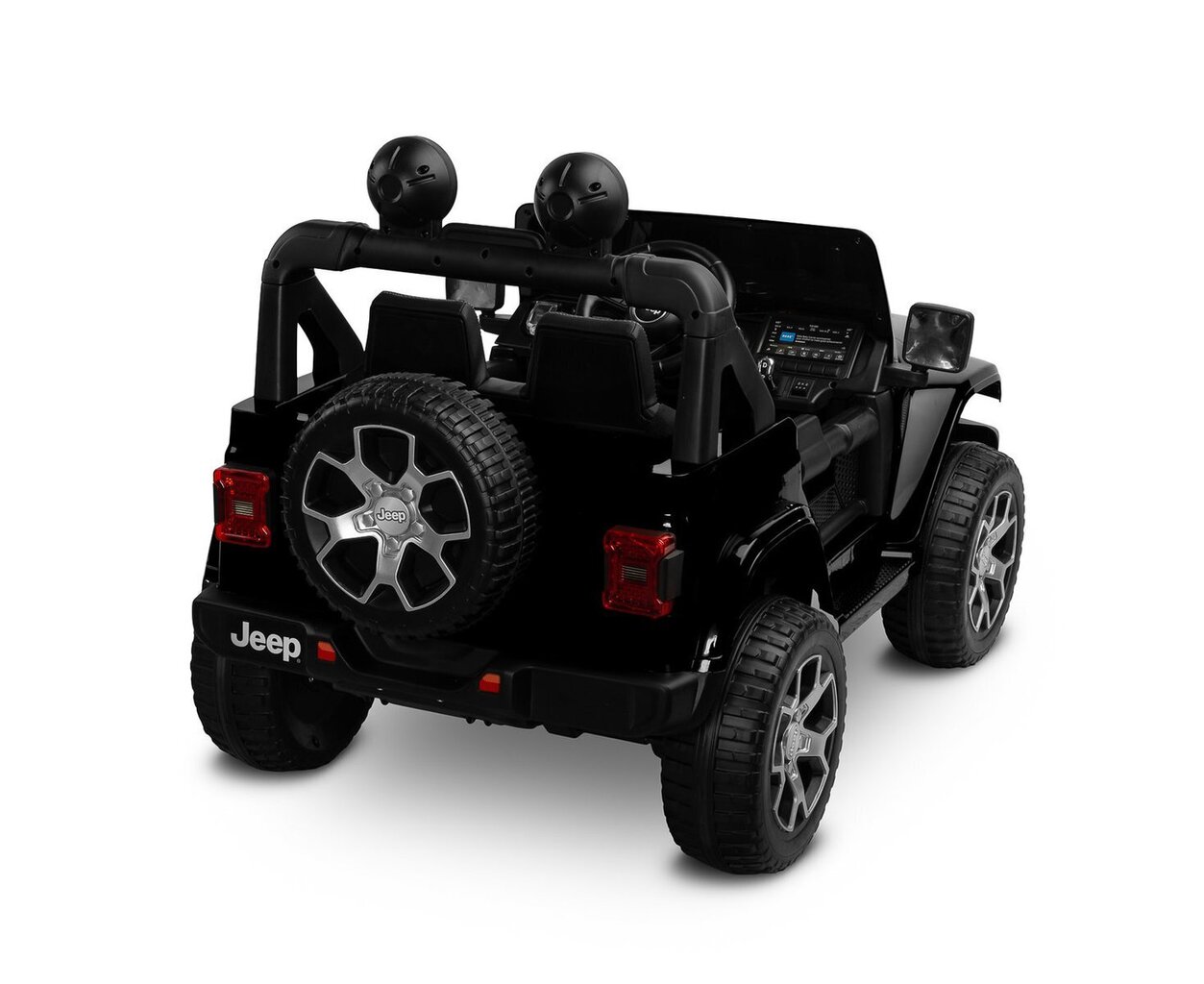 Yksipaikkainen lasten sähköauto Toyz Jeep Rubicon, musta hinta ja tiedot | Lasten sähköautot | hobbyhall.fi