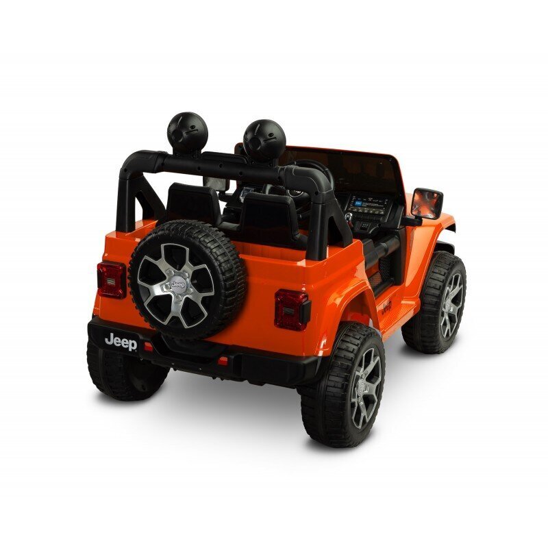 Yksipaikkainen lasten sähköauto Toyz Jeep Rubicon, oranssi hinta ja tiedot | Lasten sähköautot | hobbyhall.fi