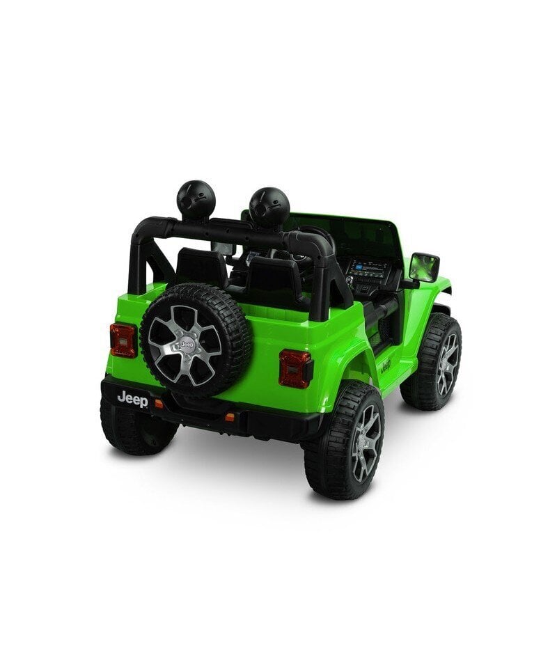 Toyz Jeep Rubicon sähkökäyttöinen yksipaikkainen lasten auto, vihreä hinta ja tiedot | Lasten sähköautot | hobbyhall.fi