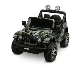 Toyz Jeep Rubicon sähkökäyttöinen yksipaikkainen lasten auto, vihreä hinta ja tiedot | Toyz Ulkoilu | hobbyhall.fi