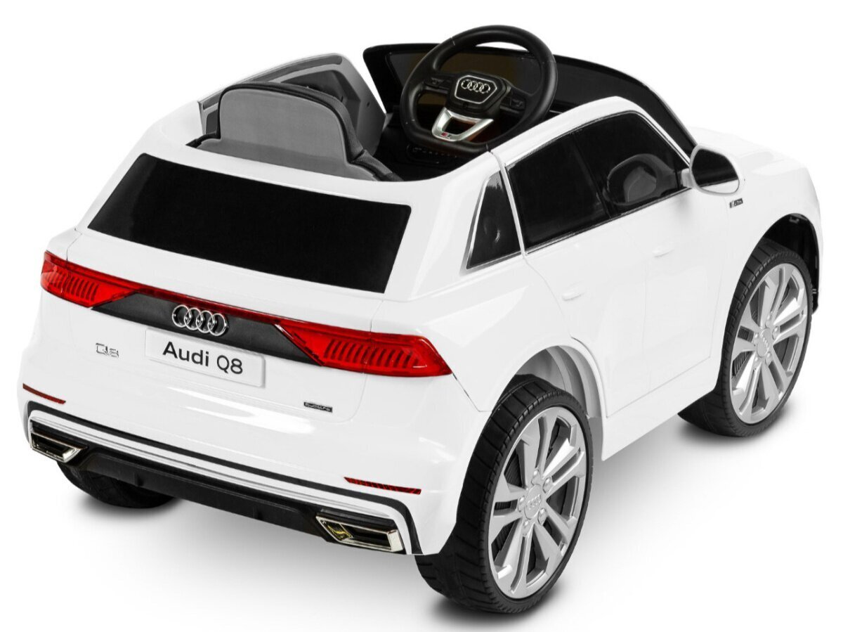 Toyz Audi RS Q8 yksipaikkainen sähkökäyttöinen lasten auto, valkoinen hinta ja tiedot | Lasten sähköautot | hobbyhall.fi