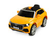 Toyz Audi RS Q8 yksipaikkainen lasten sähköauto, keltainen hinta ja tiedot | Lasten sähköautot | hobbyhall.fi