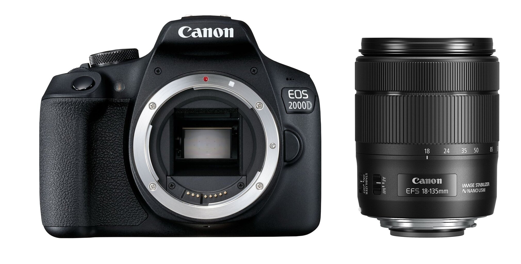 Canon EOS 2000D + EF-S 18-135mm f/3.5-5.6 IS USM hinta ja tiedot | Kamerat | hobbyhall.fi