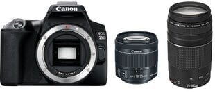 Canon EOS 250D + EF-S 18-55mm IS STM + EF 75-300mm III hinta ja tiedot | Kamerat | hobbyhall.fi