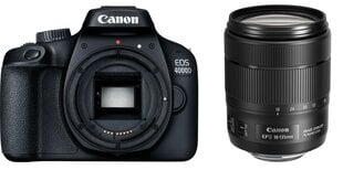 Canon EOS 4000D + EF-S 18-135mm IS USM hinta ja tiedot | Kamerat | hobbyhall.fi