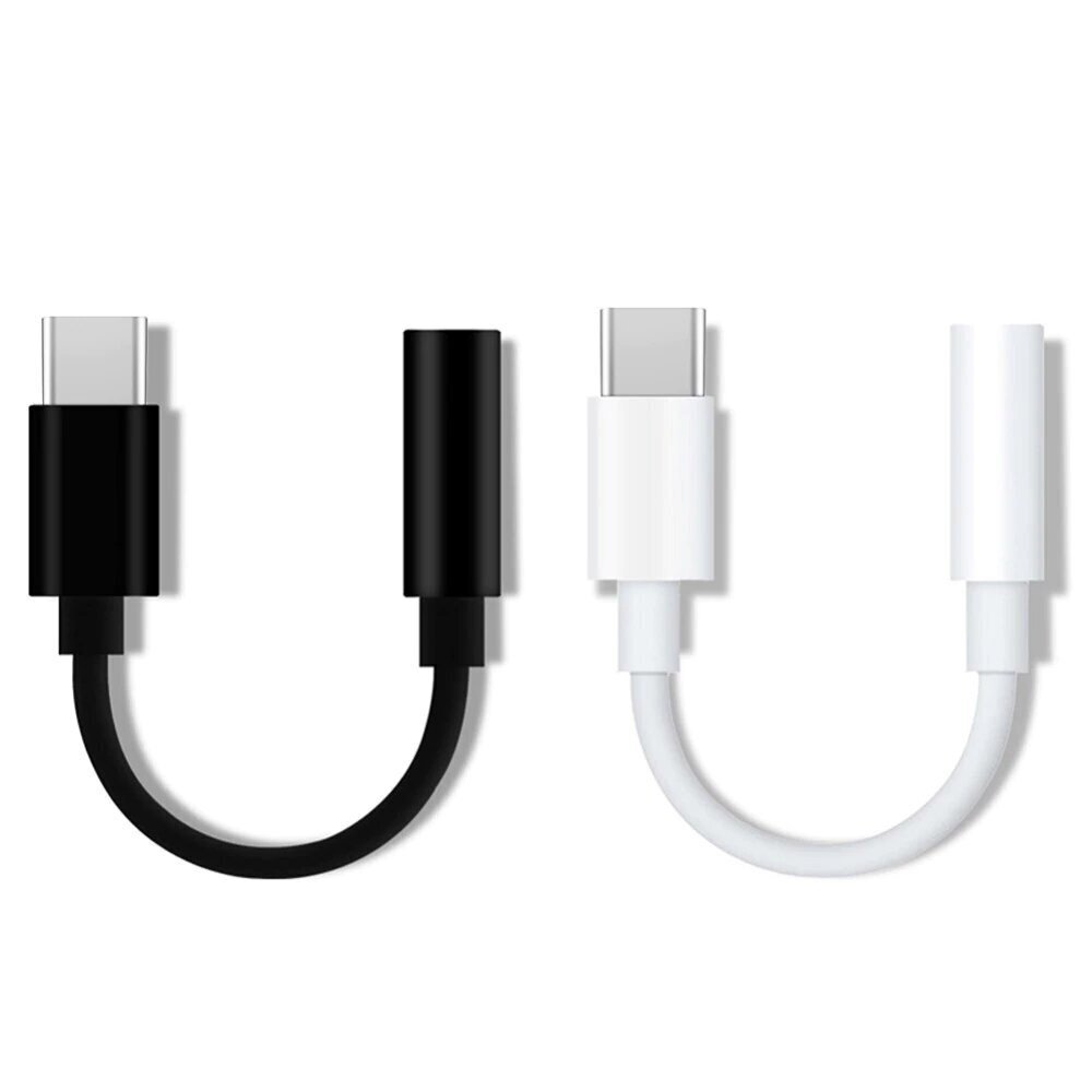 Sovitin USB Type C - 3,5 mm minijakki naaras, musta hinta ja tiedot | Puhelinkaapelit | hobbyhall.fi