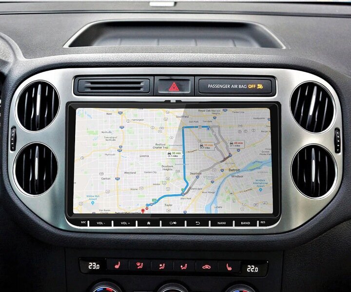 GPS-moduuli - Navigointi + antenni, autostereo, Android 10 -näyttö 8 tuumaa, hands free -järjestelmä Volkswagenille, Seat, Skoda hinta ja tiedot | Autoradiot, multimedia | hobbyhall.fi