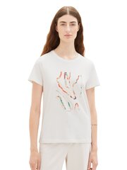Tom Tailor naisten T-paita, valkoinen hinta ja tiedot | Naisten T-paidat | hobbyhall.fi