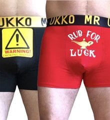 MR UKKO 2 PACK PUUVILLA BOKSERIT, RUB FOR LUCK/CHOKING HAZARD hinta ja tiedot | Miesten alushousut | hobbyhall.fi