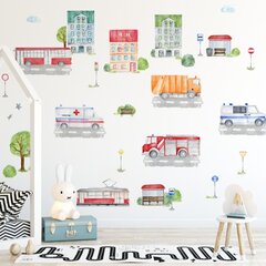 Seinätarra ajoneuvot kaupungissa hinta ja tiedot | Sisustustarrat | hobbyhall.fi