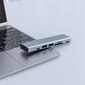 USB-sovitin APPLE-kannettaville 8-in-1 (2x USB 3.0, SD, HDMI, Type-C) hinta ja tiedot | Adapterit | hobbyhall.fi