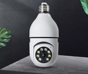 Langaton kameralamppu E27 360° WiFi 4k hinta ja tiedot | Valvontakamerat | hobbyhall.fi