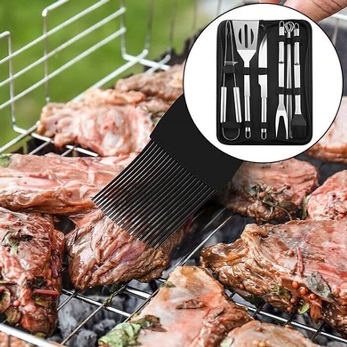 Grillausvälineet, BBQ-grillisarja (9 kpl) hinta ja tiedot | Grillitarvikkeet ja -välineet | hobbyhall.fi