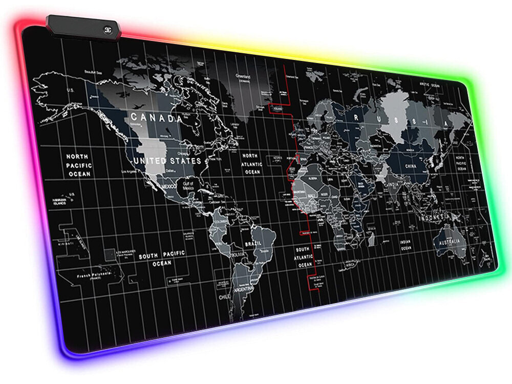 Hiirimatto RGB - maailmankartta hinta ja tiedot | Hiiret | hobbyhall.fi