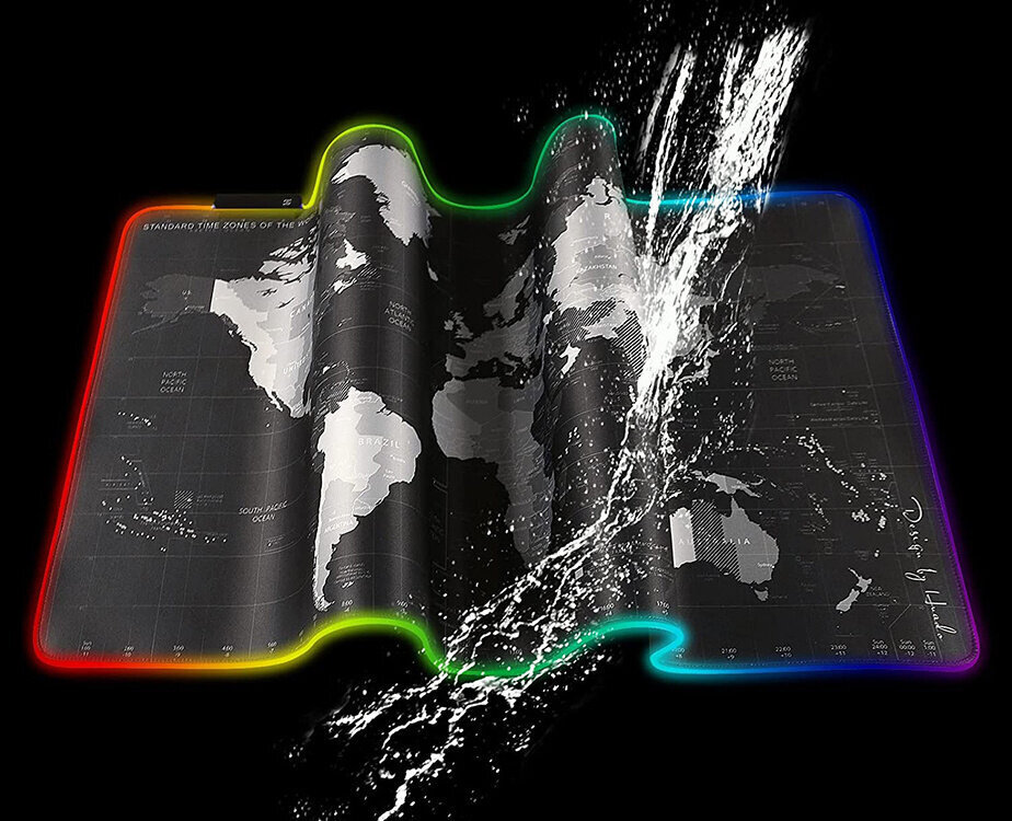 Hiirimatto RGB - maailmankartta hinta ja tiedot | Hiiret | hobbyhall.fi