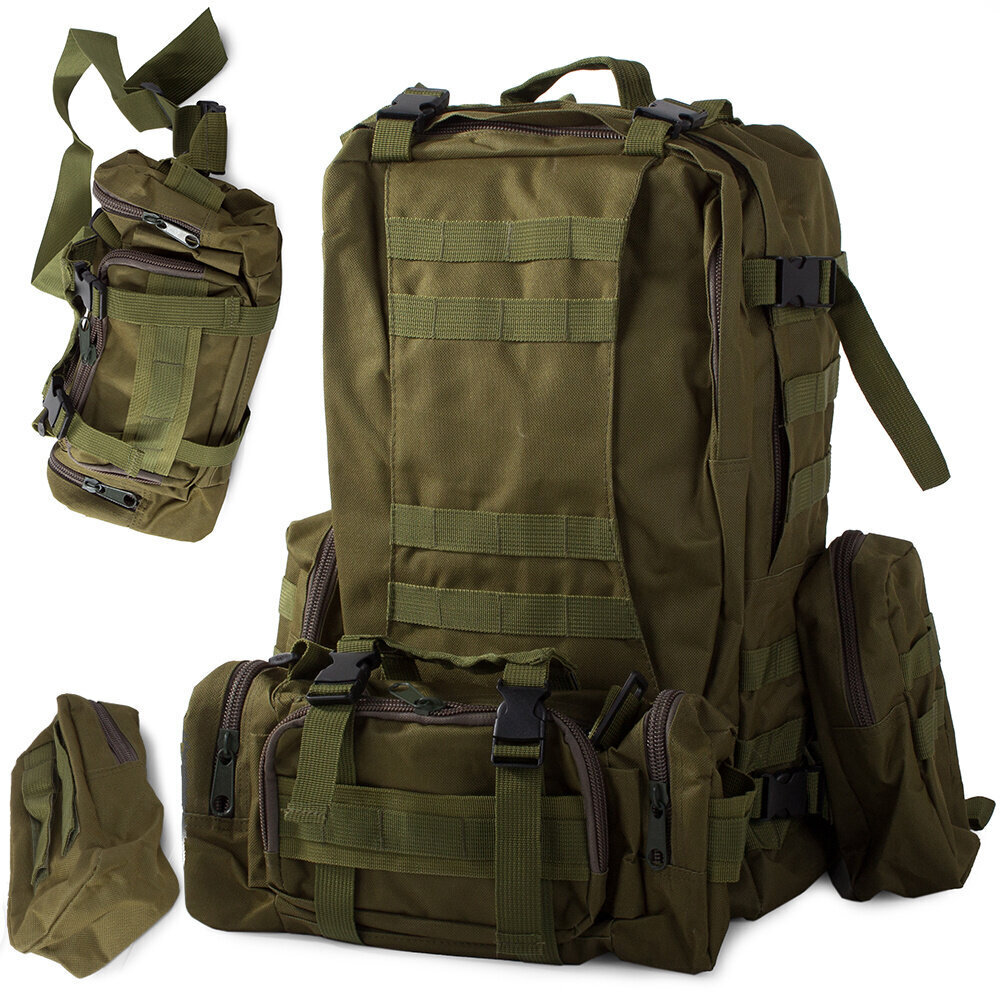 Military Tactic reppu SURVIVAL 48.5L hinta ja tiedot | Urheilukassit ja reput | hobbyhall.fi