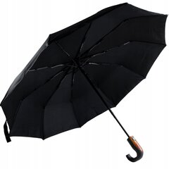 Musta automaattinen sateenvarjo 106cm hinta ja tiedot | Miesten sateenvarjot | hobbyhall.fi