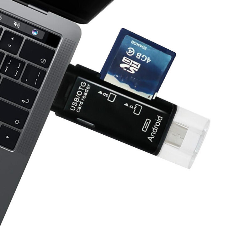 SD MicroSD TFUSB USB-C MICRO USB OTG 5in1 -sovitin hinta ja tiedot | Adapterit | hobbyhall.fi