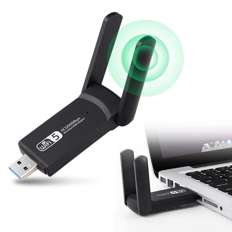 USB1200Mbps DUAL WI-FI -sovitin WIFI verkkokortti hinta ja tiedot | Adapterit | hobbyhall.fi