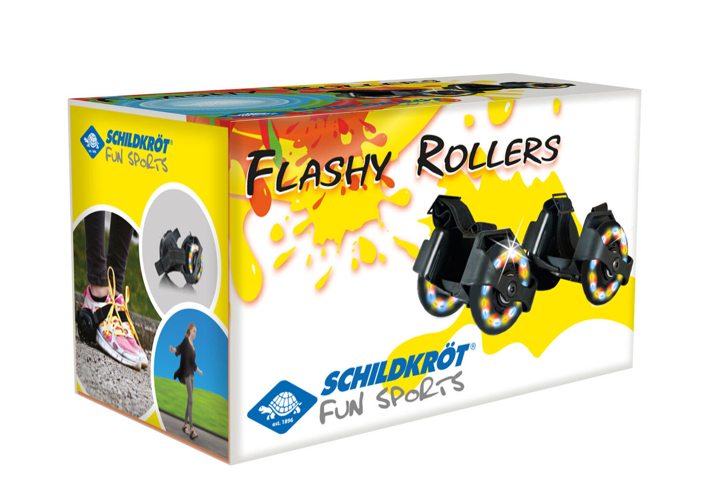 Schildkröt Flashy Rollers, 3 LED, 70 mm PU hinta ja tiedot | Rullaluistimet | hobbyhall.fi