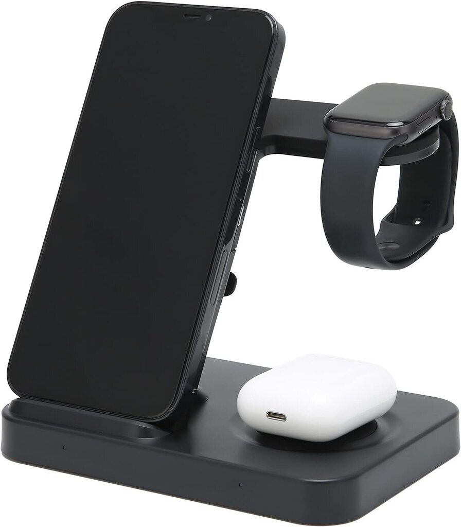 Langaton laturi - 3 laitteelle (iPhone / Android, Airpods, Apple Watch laturi) hinta ja tiedot | Puhelimen laturit | hobbyhall.fi