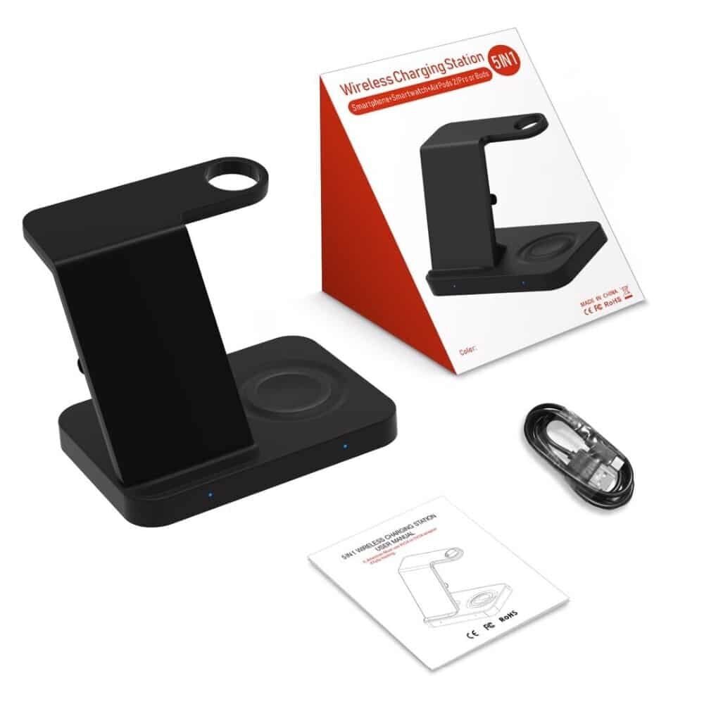 Langaton laturi - 3 laitteelle (iPhone / Android, Airpods, Apple Watch laturi) hinta ja tiedot | Puhelimen laturit | hobbyhall.fi