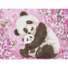 Maalaus numeroiden mukaan Panda äiti 30x40 hinta ja tiedot | Maalaa numeroiden mukaan | hobbyhall.fi