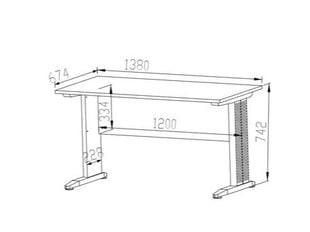 Kirjoituspöytä Optimal 15 hinta ja tiedot | Tietokonepöydät ja työpöydät | hobbyhall.fi