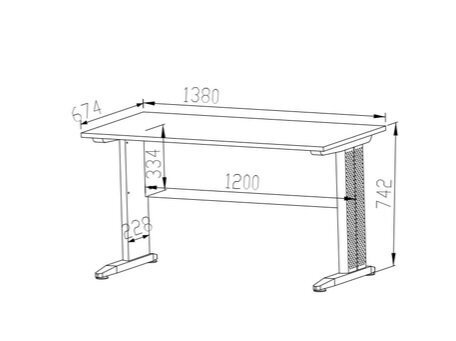 Kirjoituspöytä Optimal 15 hinta ja tiedot | Tietokonepöydät ja työpöydät | hobbyhall.fi