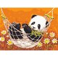 Maalaus numeroiden mukaan Panda riippukeinussa 30x40 hinta ja tiedot | Maalaa numeroiden mukaan | hobbyhall.fi