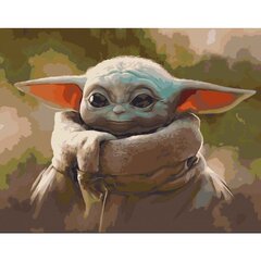 Maalaus numeroiden mukaan Yoda 40x50 hinta ja tiedot | Maalaa numeroiden mukaan | hobbyhall.fi