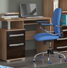Työpöytä Angel 1D1S, tumma tammi / vaalea tammi hinta ja tiedot | Tietokonepöydät ja työpöydät | hobbyhall.fi