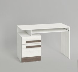 Tietokonepöytä Blanco 11, valkoinen/ruskea hinta ja tiedot | Tietokonepöydät ja työpöydät | hobbyhall.fi