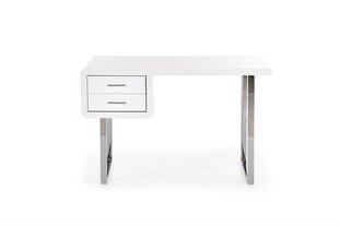 B30 -kirjoituspöytä, valkoinen/korkeakiilto valkoinen hinta ja tiedot | Tietokonepöydät ja työpöydät | hobbyhall.fi