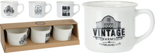 Excellent Houseware kahvikupit Vintage, 3 kpl hinta ja tiedot | Excellent Houseware Koti ja keittiö | hobbyhall.fi