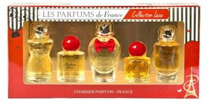 Hajuvesisarja Charrier Parfums "Collection Luxe" naisille: Air de France EDP, 8,5 ml + Croyance Or EDP, 12 ml + Madisha EDP, 9,4 ml + Ambre EDP, 10,5 ml + Madame Charrier EDP, 9,3 ml hinta ja tiedot | Charrier Parfums Hajuvedet ja kosmetiikka | hobbyhall.fi