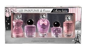 Sarja Charrier Parfums "Collection fashion" naisille: Lovely French EDP, 12 ml + Mademoiselle France EDP, 9,4 ml + Magic Rose EDP, 10,5 ml + Mon Otage EDP 9,3 ml + Viva Paris EDP, 8,5 ml hinta ja tiedot | Charrier Parfums Hajuvedet ja kosmetiikka | hobbyhall.fi