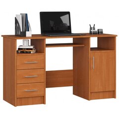 Kirjoituspöytä NORE Ana, 124 cm, ruskea hinta ja tiedot | Tietokonepöydät ja työpöydät | hobbyhall.fi