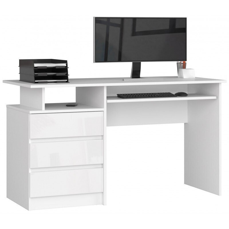 Työpöytä NORE CLP 135, valkoinen hinta ja tiedot | Tietokonepöydät ja työpöydät | hobbyhall.fi