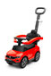 Toyz VW T-Roc Red -potkuauto työntöaisalla, 83 x 35 x 86 cm, punainen hinta ja tiedot | Vauvan lelut | hobbyhall.fi