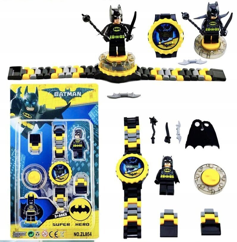 Batman digitaalinen pyörivä kello hinta ja tiedot | Kehittävät lelut | hobbyhall.fi