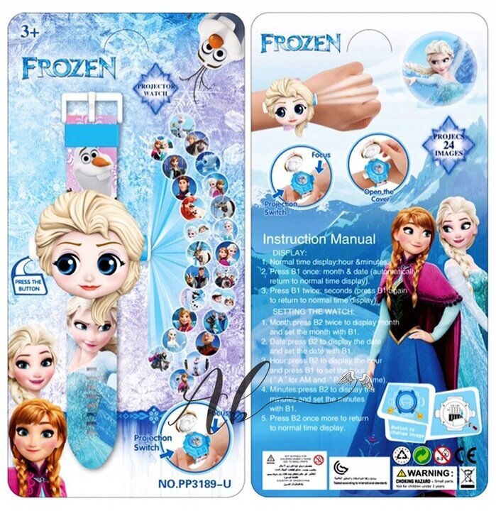 Disney Frozen Elsa -digitaalikello projektorilla hinta ja tiedot | Kehittävät lelut | hobbyhall.fi
